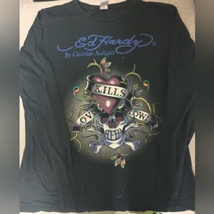 Ed Hardy-- Long sleeve men's T-Shirt.